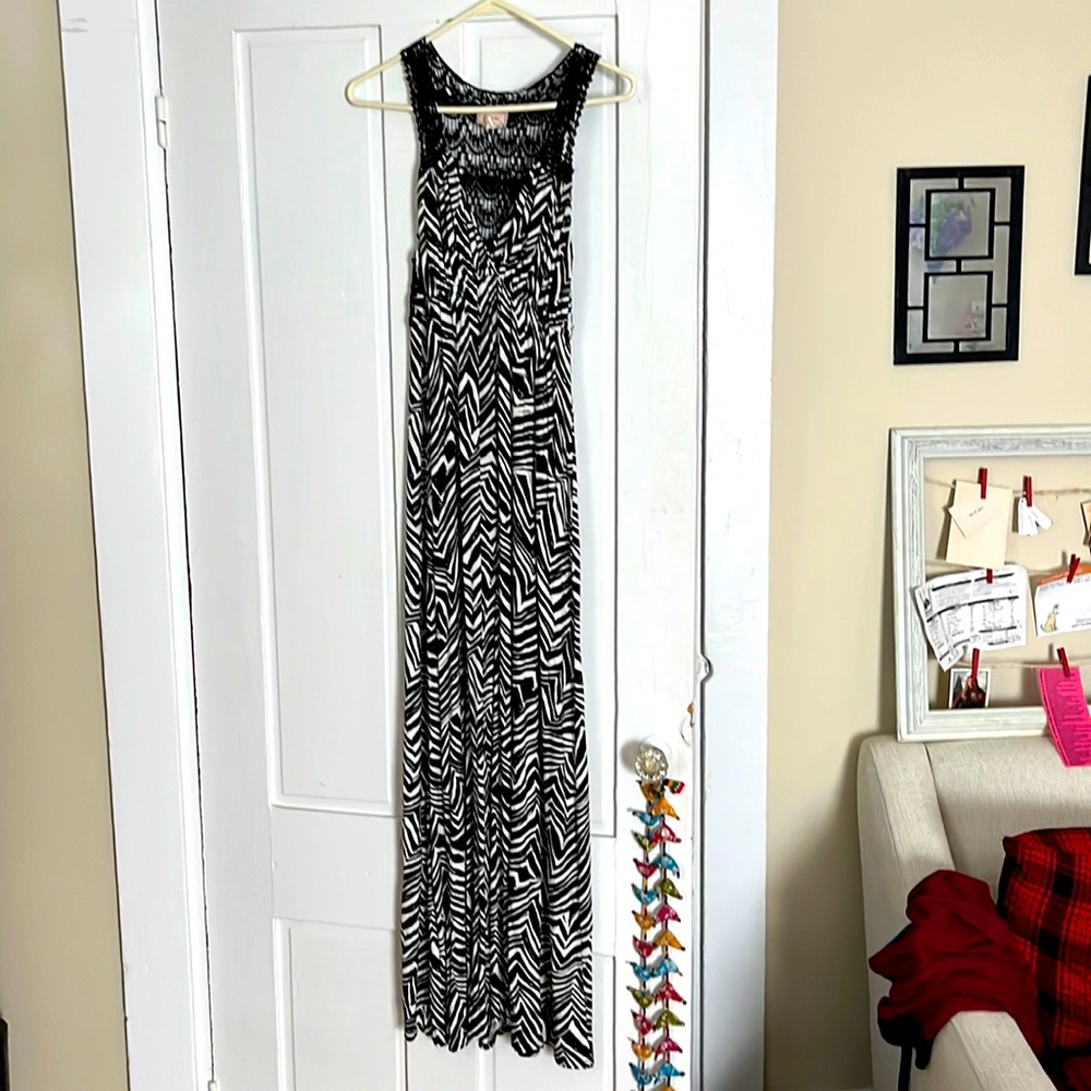 Zebra Maxi Dress - medium/large size